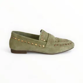 LODI Olive Green Suede Loafer