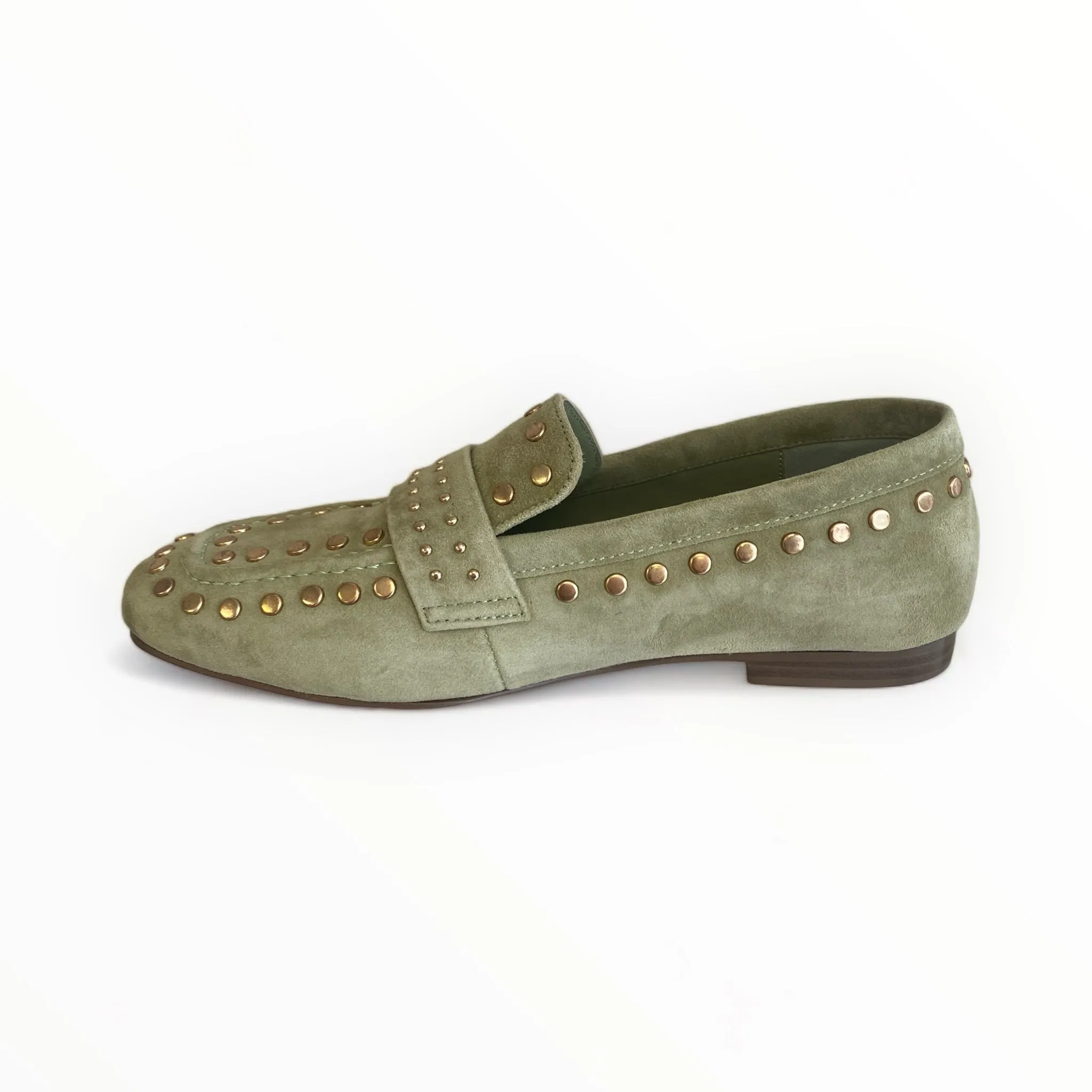 LODI Olive Green Suede Loafer