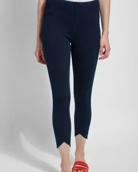 Lynette Scallop Edge Denim Pant In Indigo | Indigo