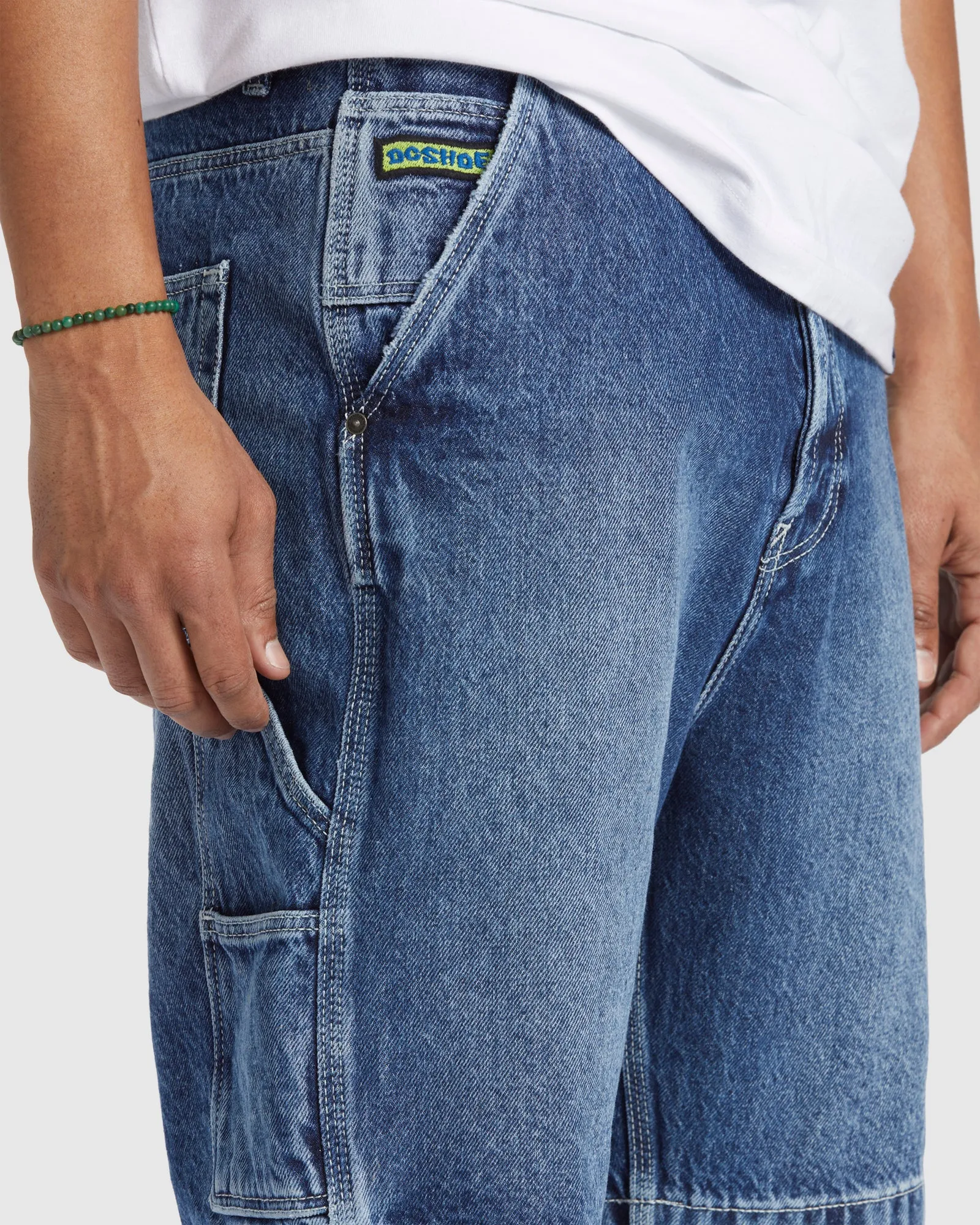 Mens Carpenter Baggy Denim Shorts