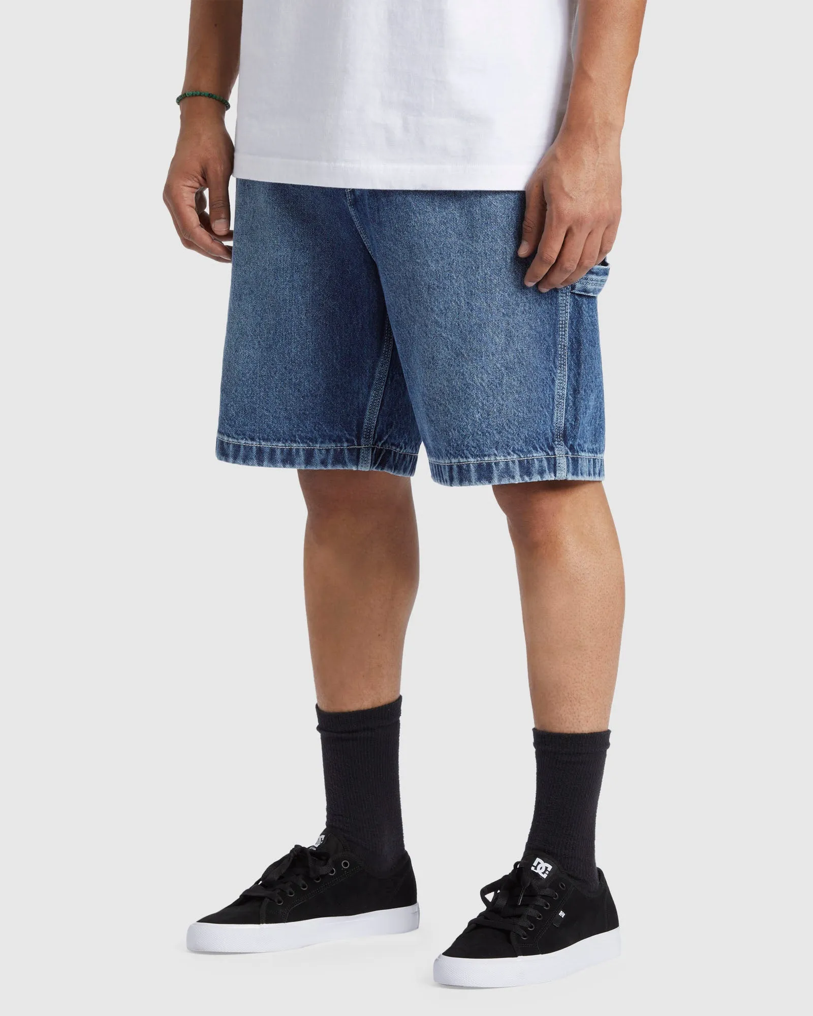 Mens Carpenter Baggy Denim Shorts