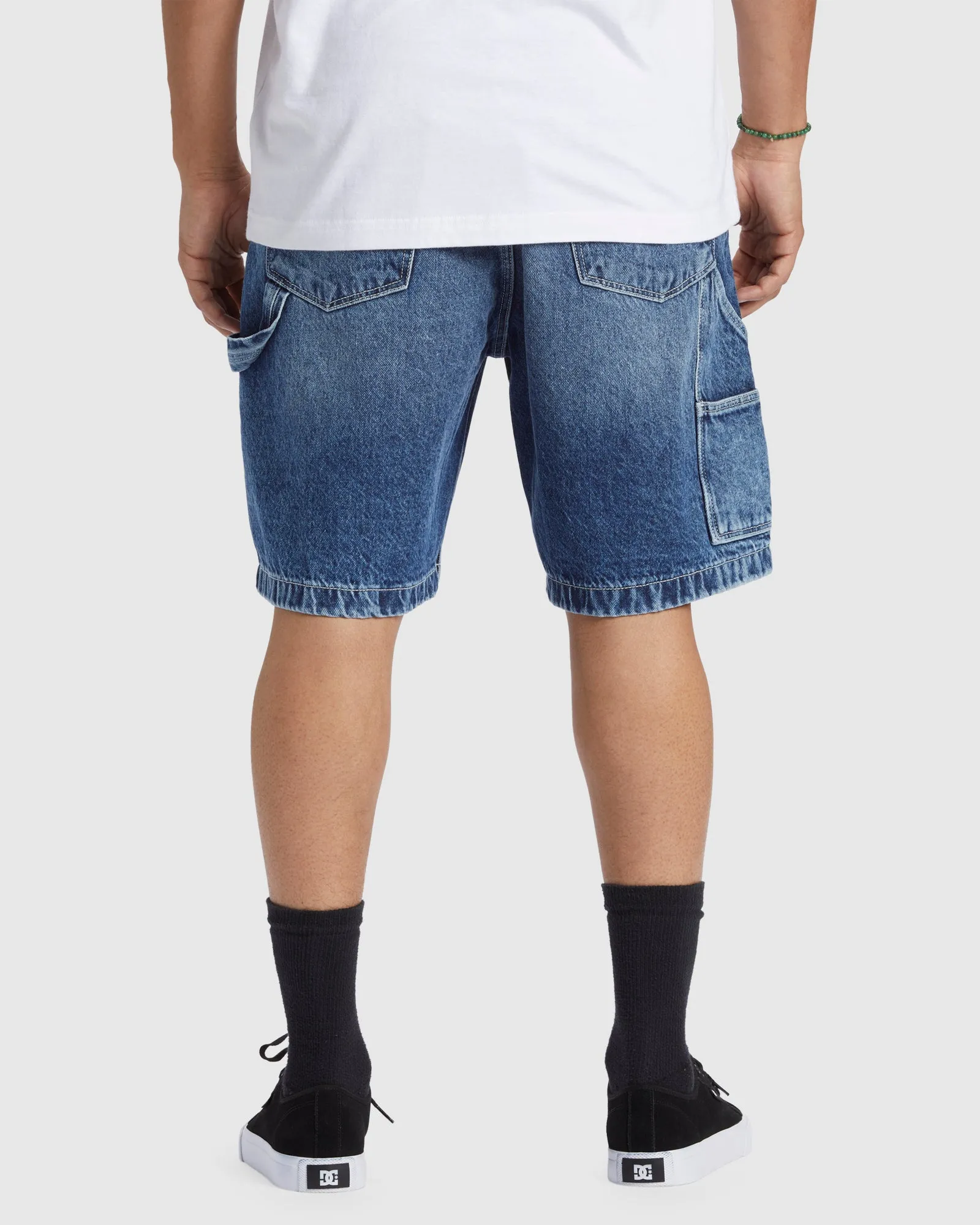 Mens Carpenter Baggy Denim Shorts