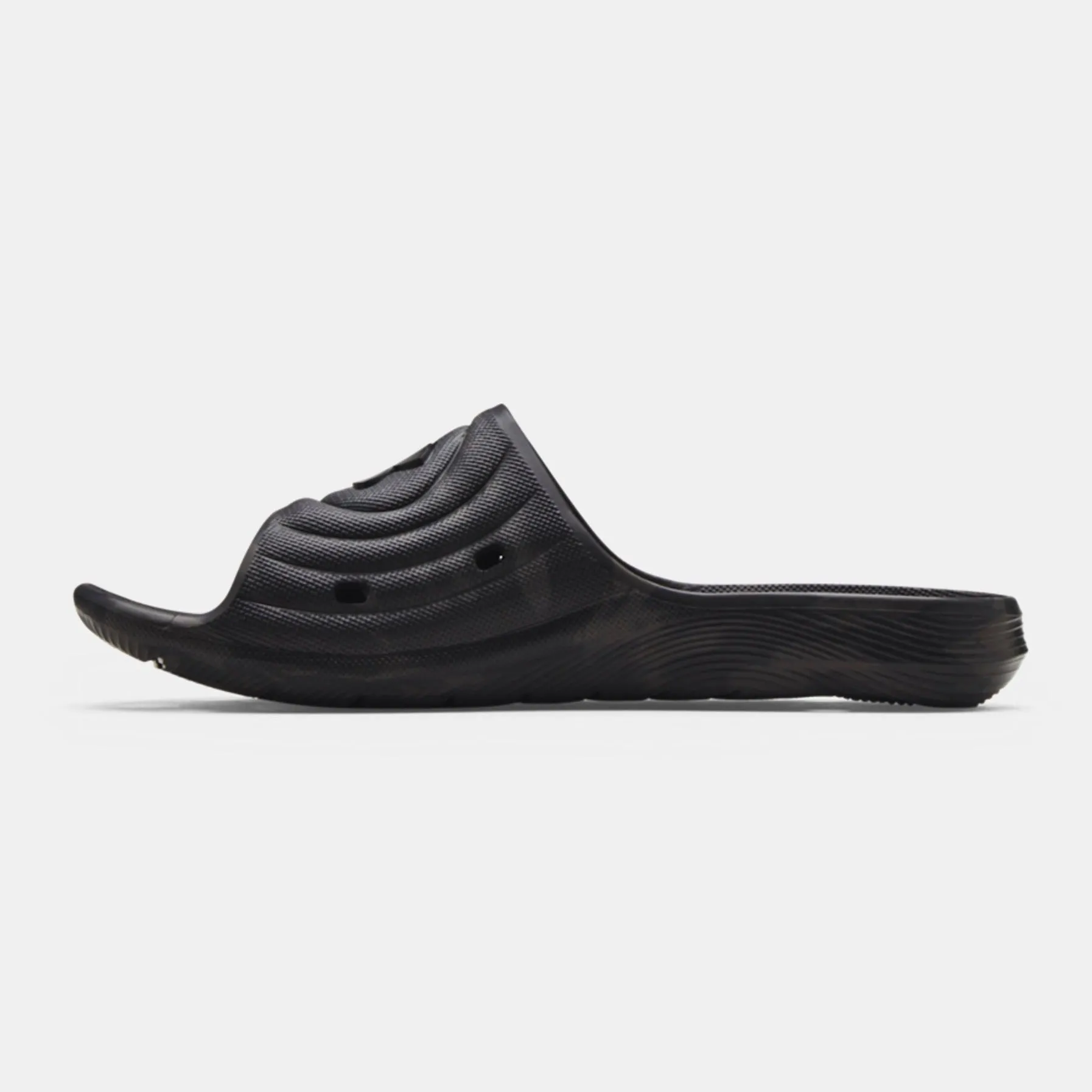 Men's Under Armour Locker IV Shower Slides (Black/Grey Camo)(3024449-002)