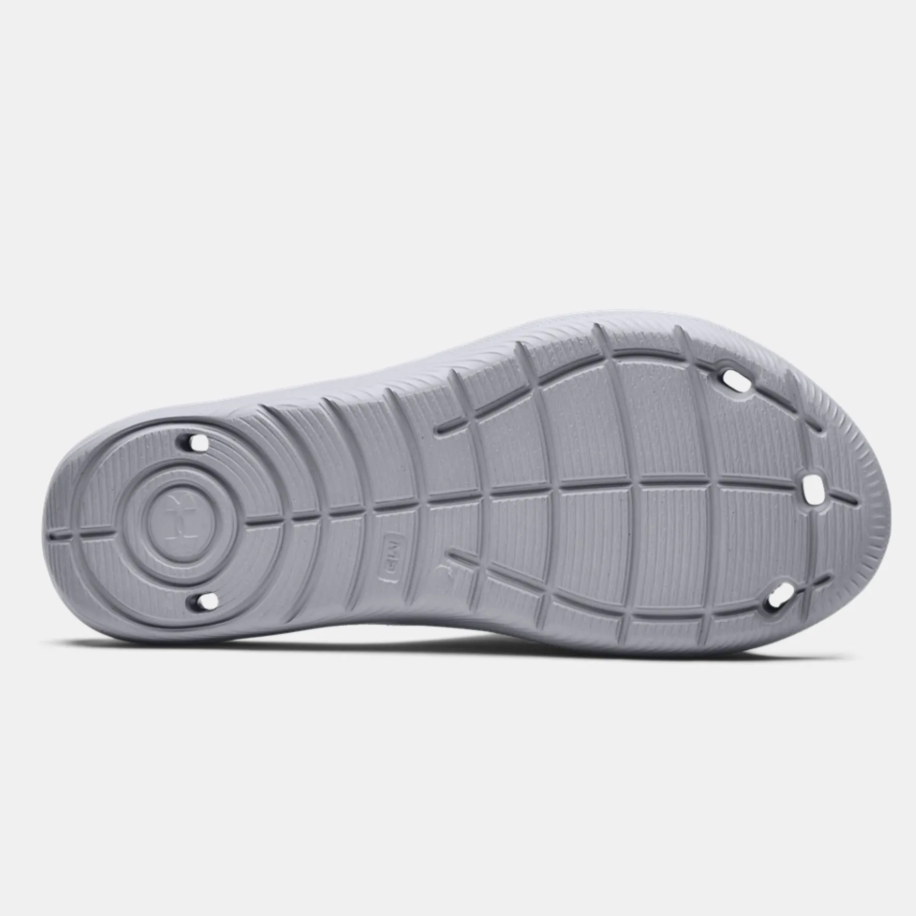 Men's Under Armour Locker IV Shower Slides (Mod Gray/White)(3023758-100)