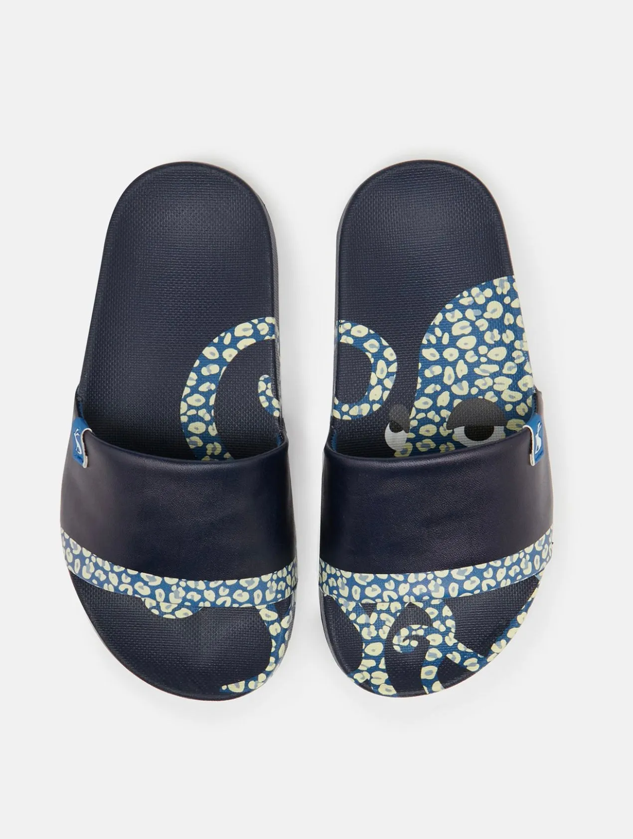 Navy Leopard Octopus Junior Poolside Printed Slider - Select Size