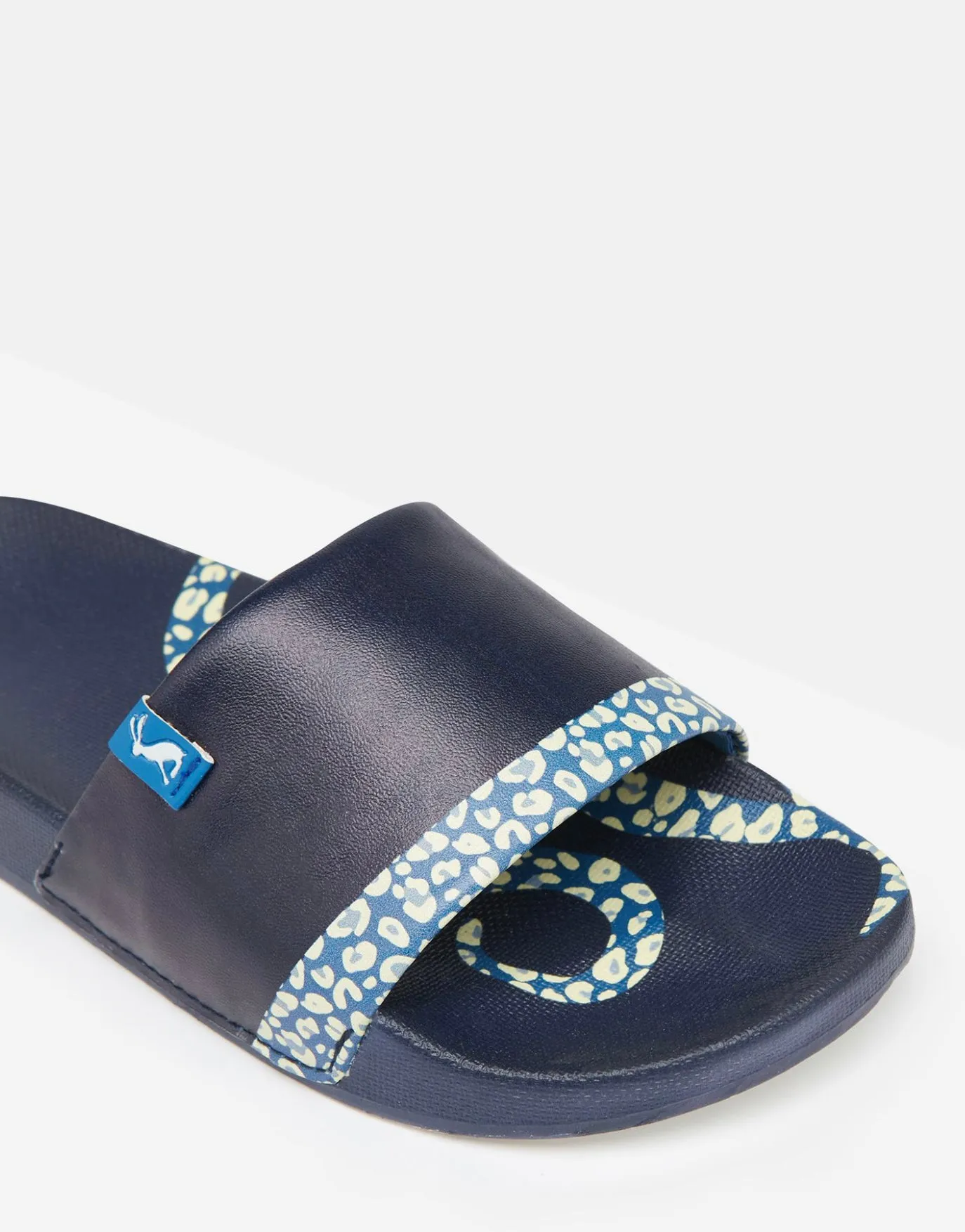 Navy Leopard Octopus Junior Poolside Printed Slider - Select Size