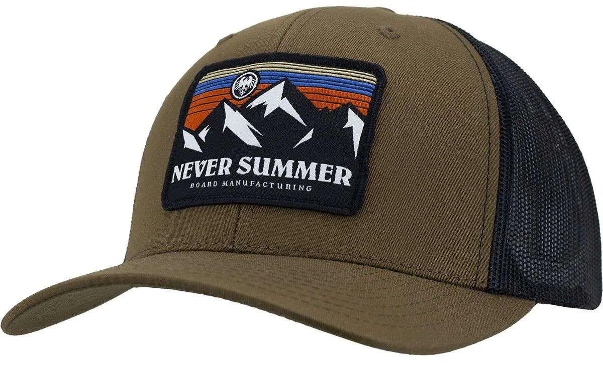 Never Summer Retro Sunset Adjustable Trucker Hat 2024