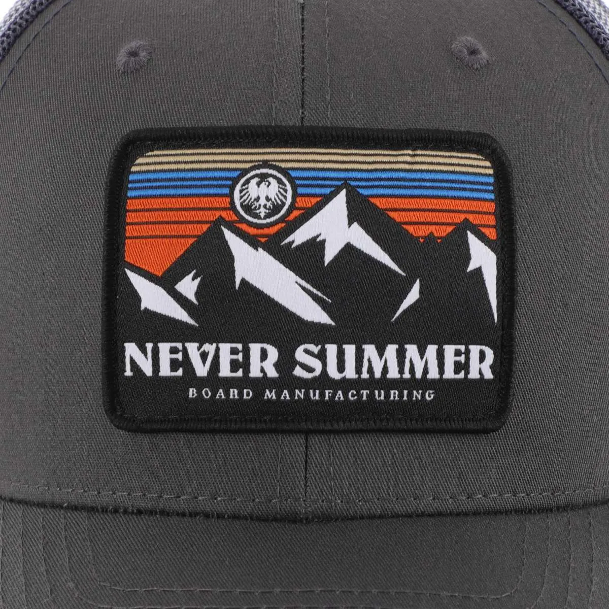Never Summer Retro Sunset Adjustable Trucker Hat 2024