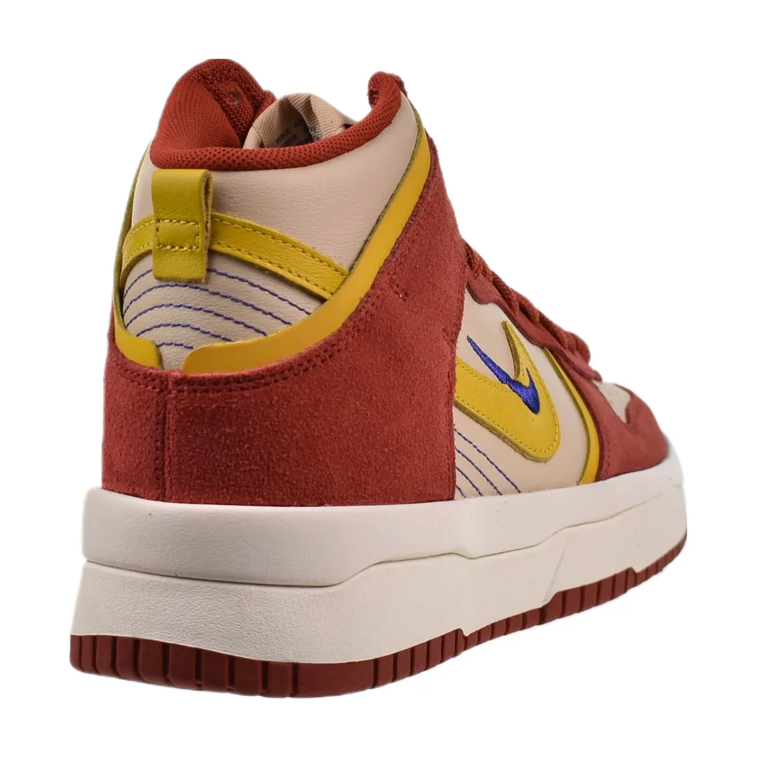 Nike Dunk High Up "Cinnabar" Women's Shoes Red-Gold