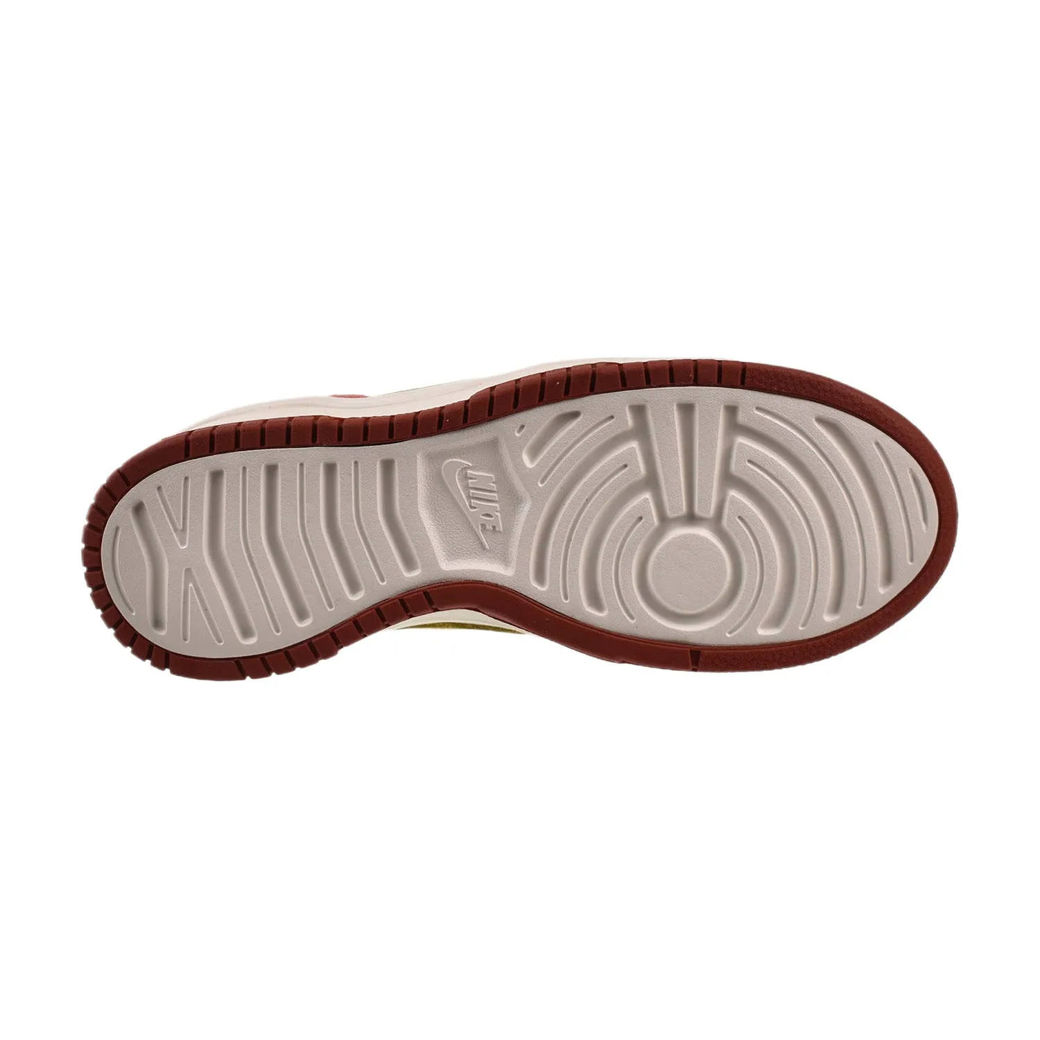 Nike Dunk High Up "Cinnabar" Women's Shoes Red-Gold