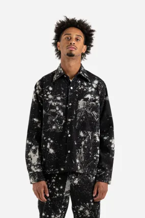 Overshirt Workwear Sky - Dark Blue and Off White