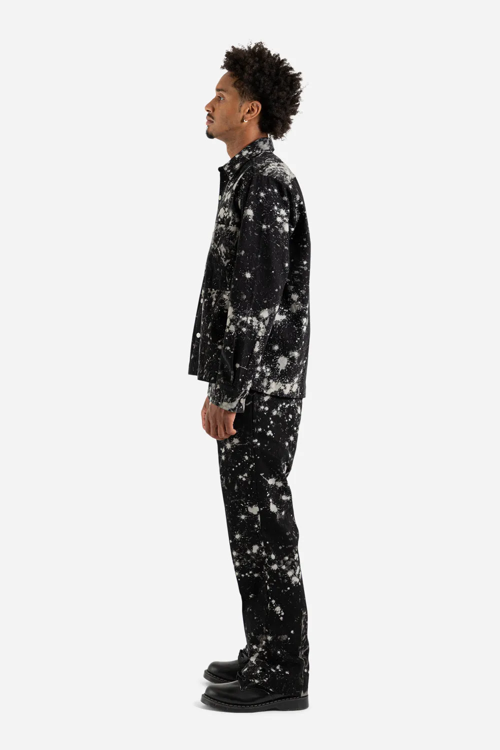 Overshirt Workwear Sky - Dark Blue and Off White