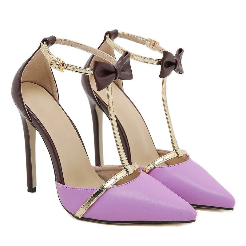 Pansy Bow Stiletto Pumps