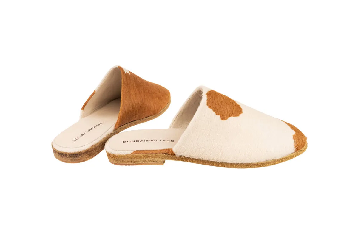 PERSI Women Leather Cow Leather Mule Sandals