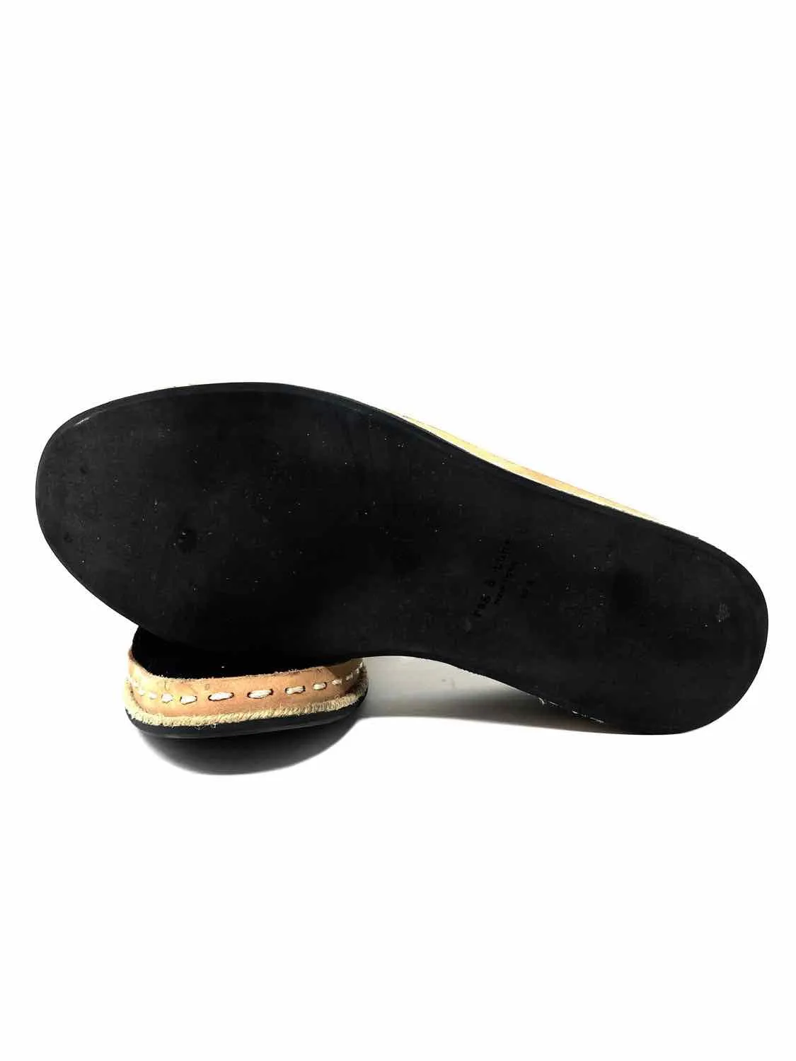 rag & bone Women's Black Slip-On Suede Size 37.5/7 Loafers