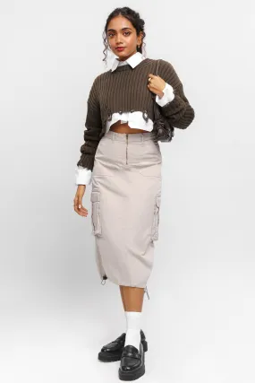 Rebel Cargo Drawstring Skirt
