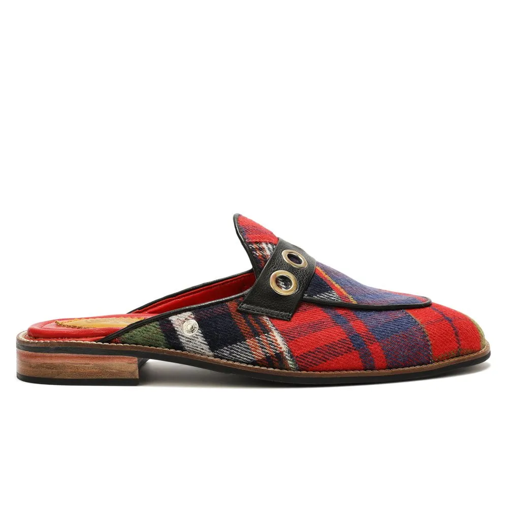 Red Tartans Mule_  for Men (discontinued)