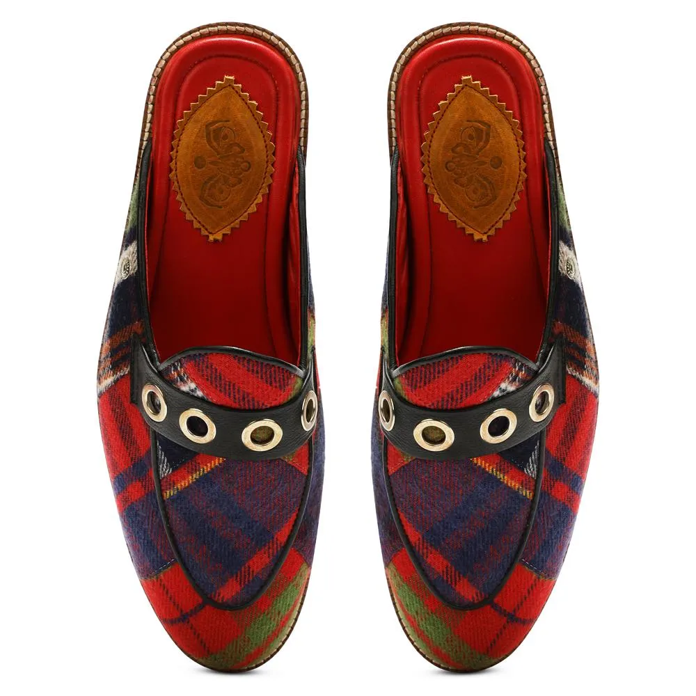 Red Tartans Mule_  for Men (discontinued)