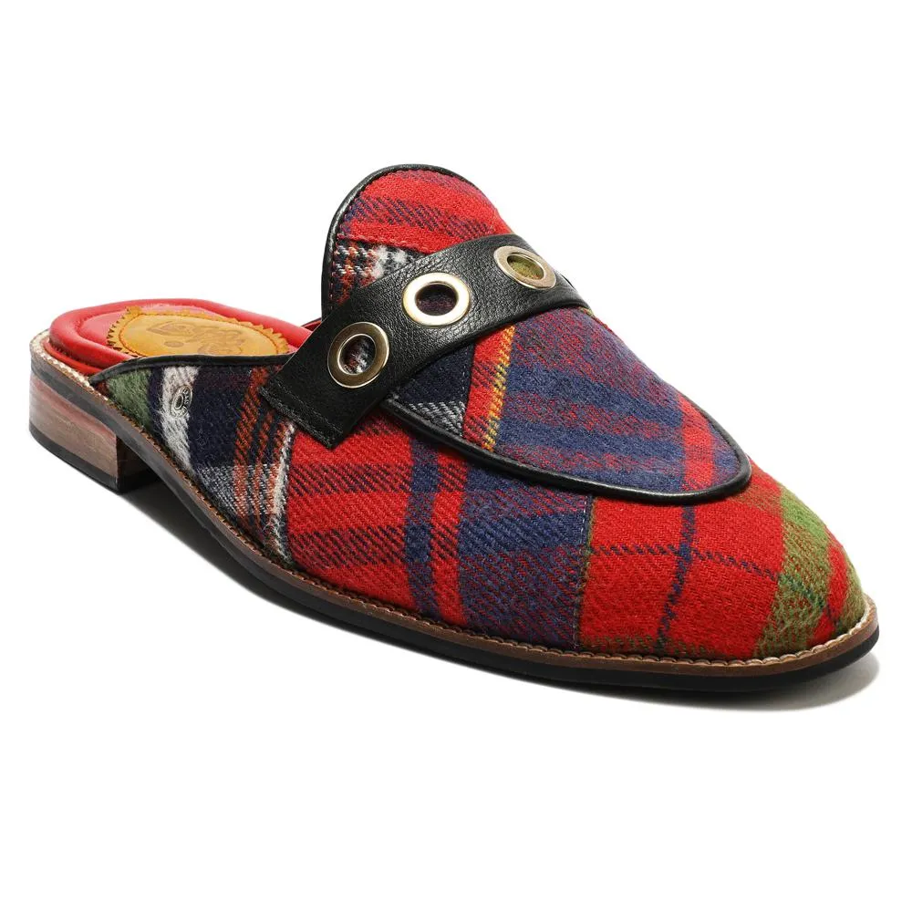 Red Tartans Mule_  for Men (discontinued)