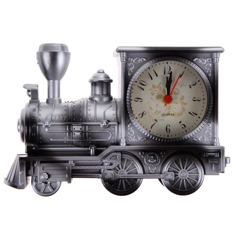 Retro Train Office Desk Alarm Clock Birthday Xmas creative Novelty Gift Home Decor Christmas Gifts