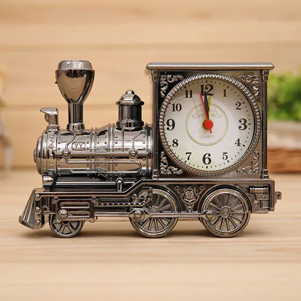 Retro Train Office Desk Alarm Clock Birthday Xmas creative Novelty Gift Home Decor Christmas Gifts