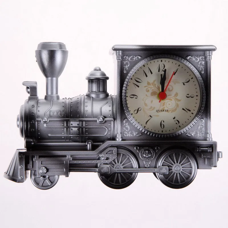 Retro Train Office Desk Alarm Clock Birthday Xmas creative Novelty Gift Home Decor Christmas Gifts