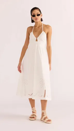 Romina Midi Dress-White