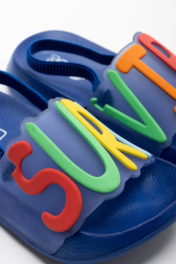 Rubber Slide Blue