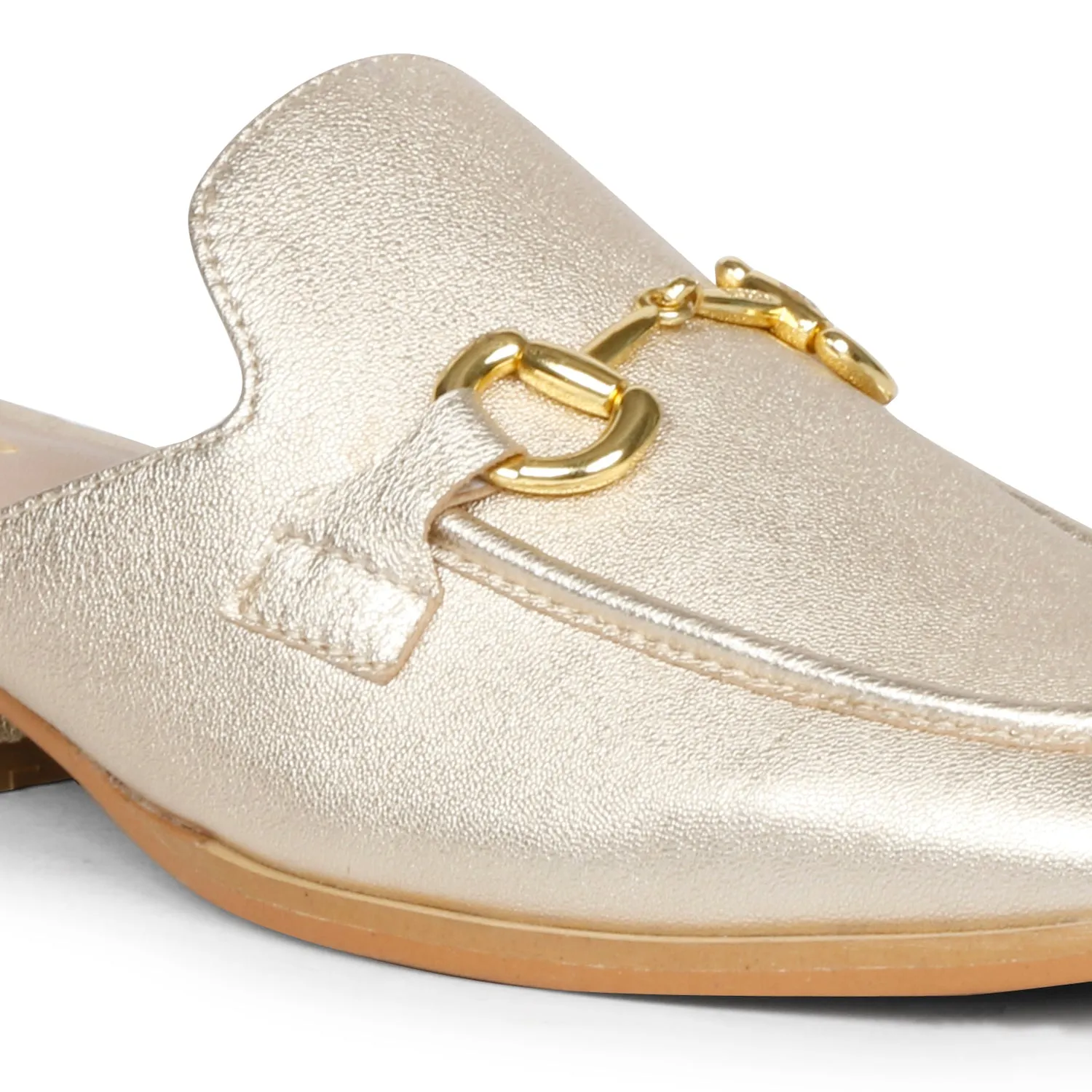Saint Savannah Metallic Gold Leather Handcrafted Shoes