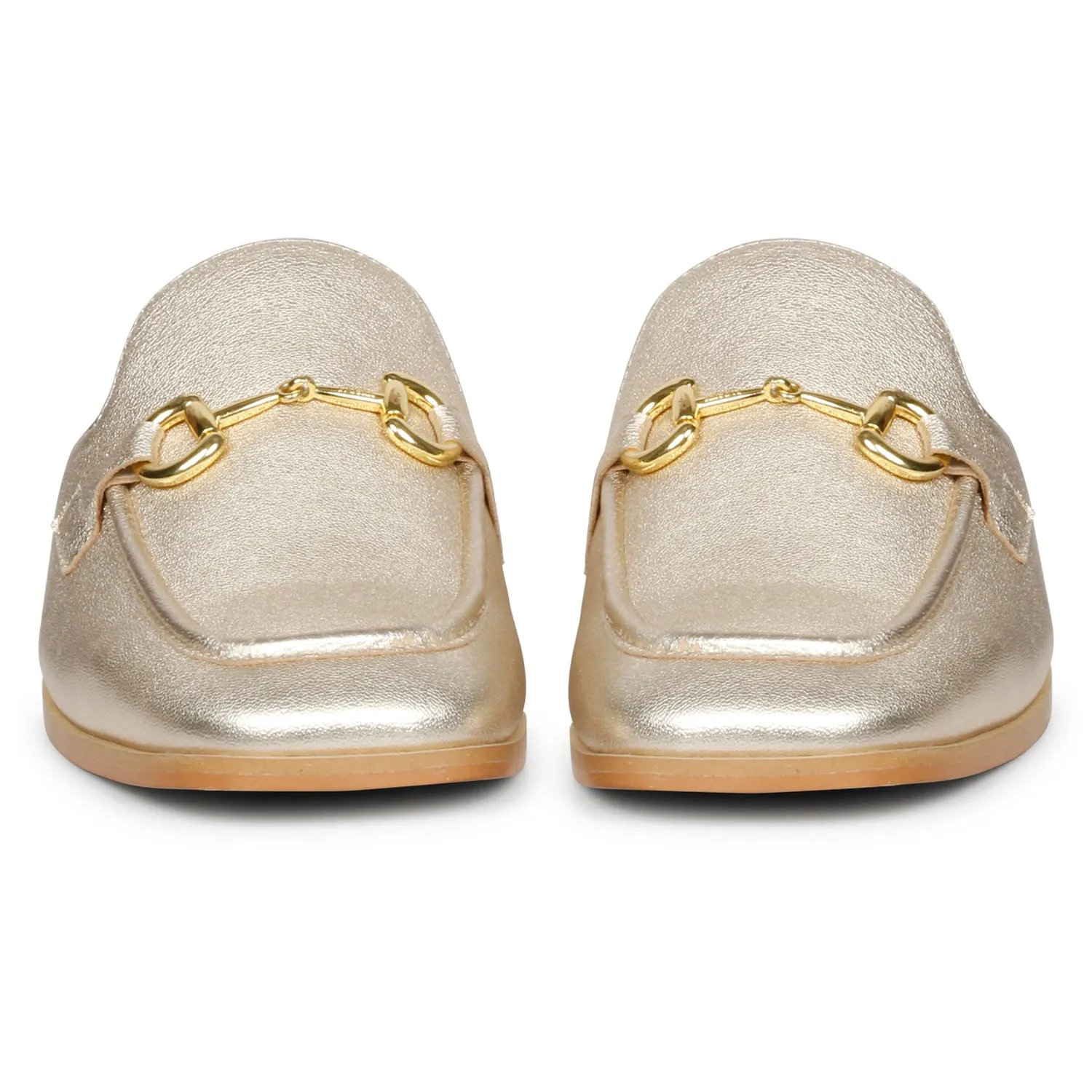 Saint Savannah Metallic Gold Leather Handcrafted Shoes