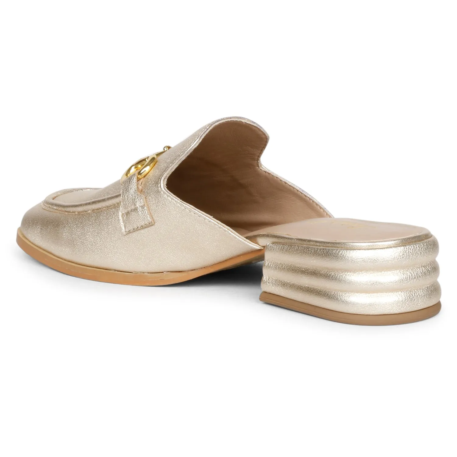 Saint Savannah Metallic Gold Leather Handcrafted Shoes