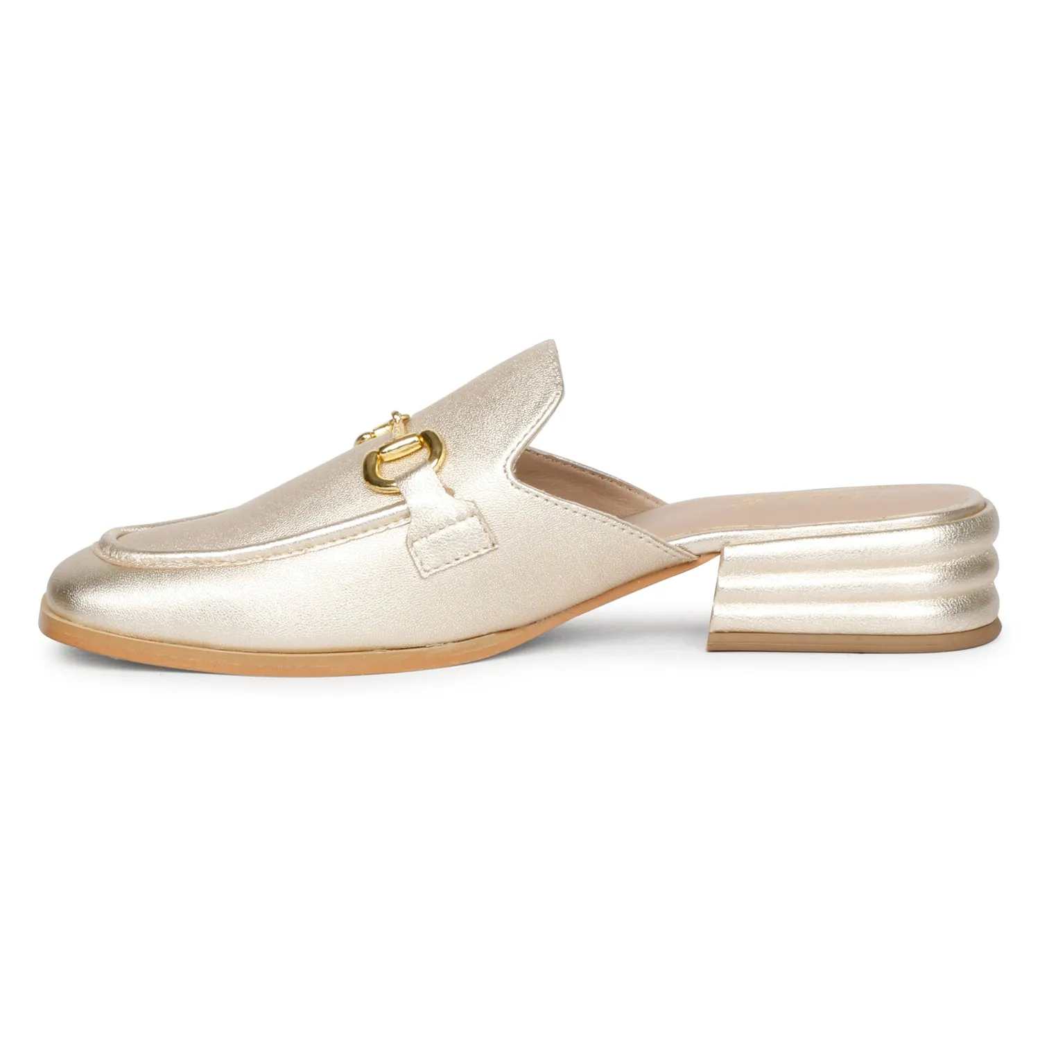Saint Savannah Metallic Gold Leather Handcrafted Shoes
