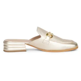 Saint Savannah Metallic Gold Leather Handcrafted Shoes