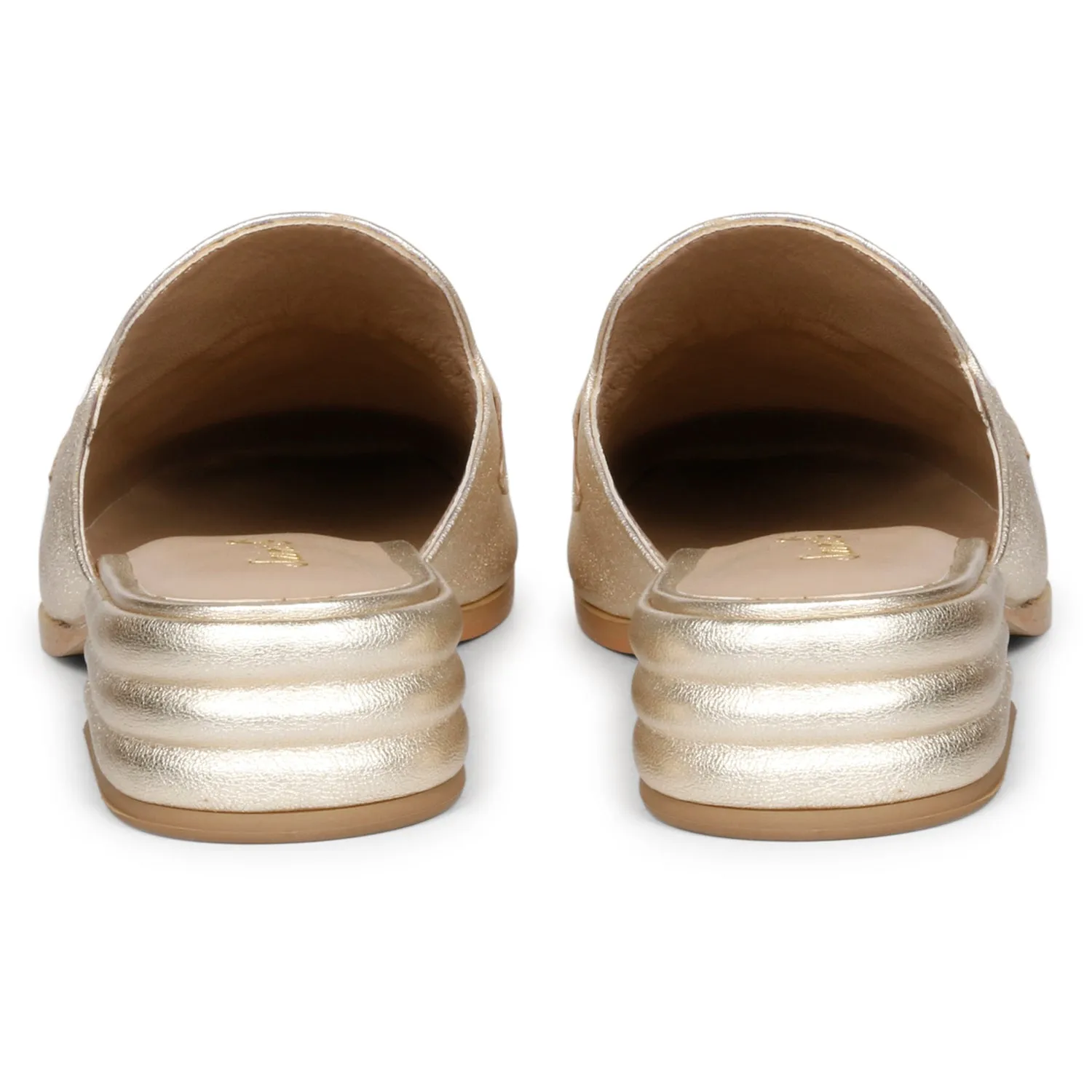 Saint Savannah Metallic Gold Leather Handcrafted Shoes