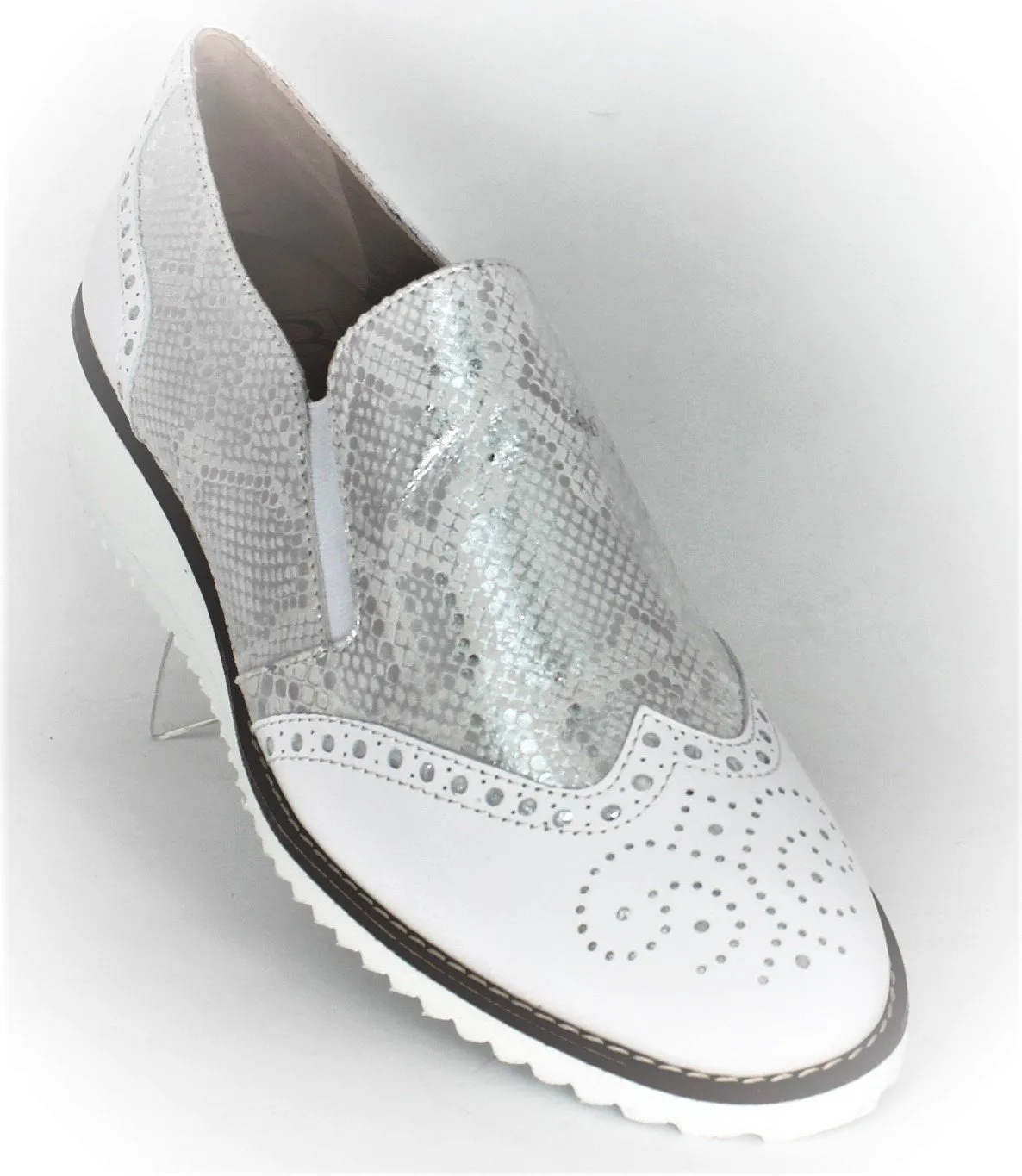 Snake Print Wedge Loafer