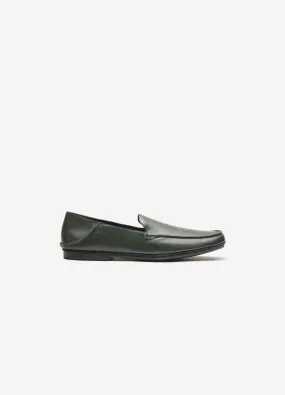 Soft Slip On Loafer Dark Green