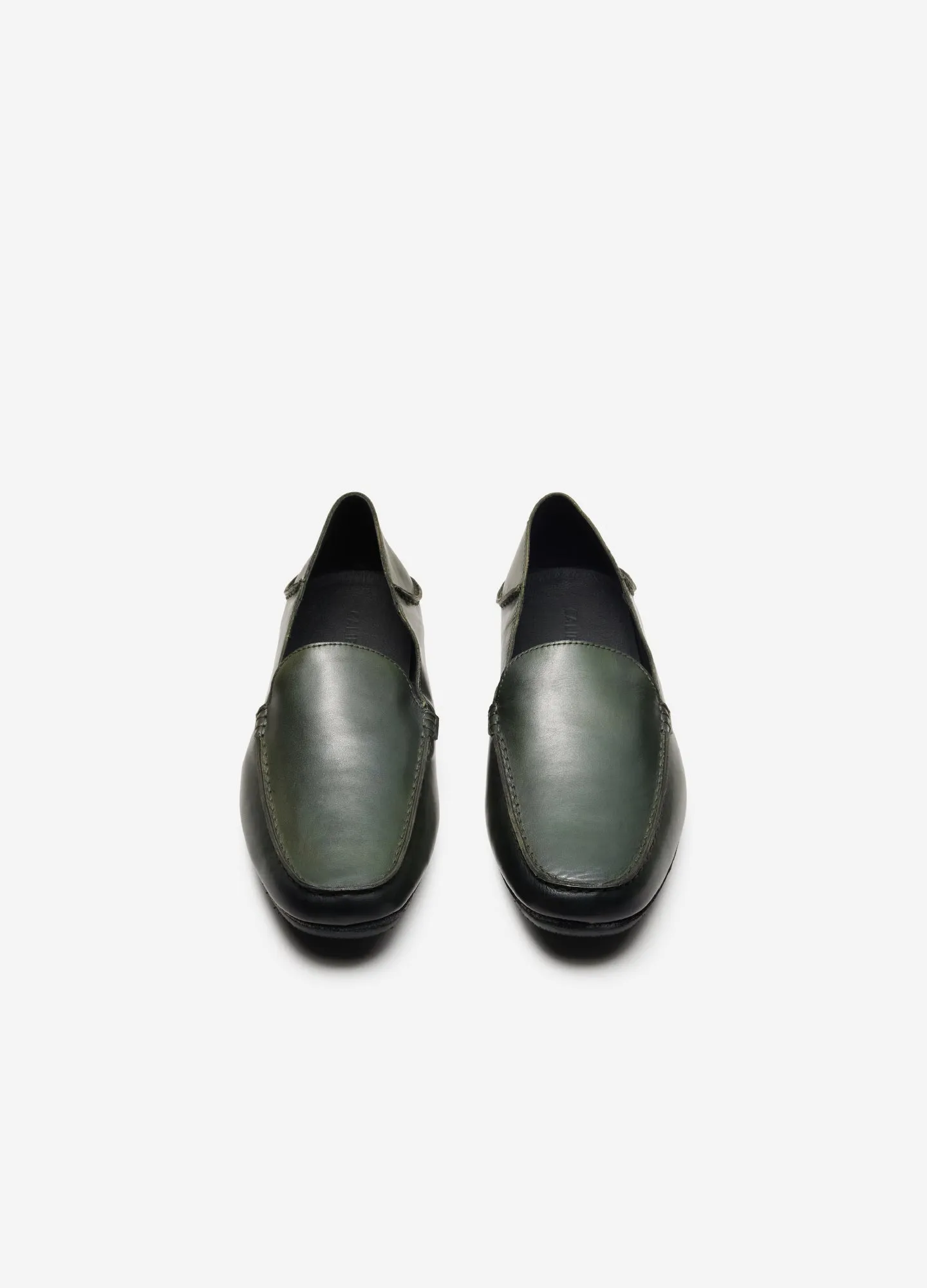 Soft Slip On Loafer Dark Green