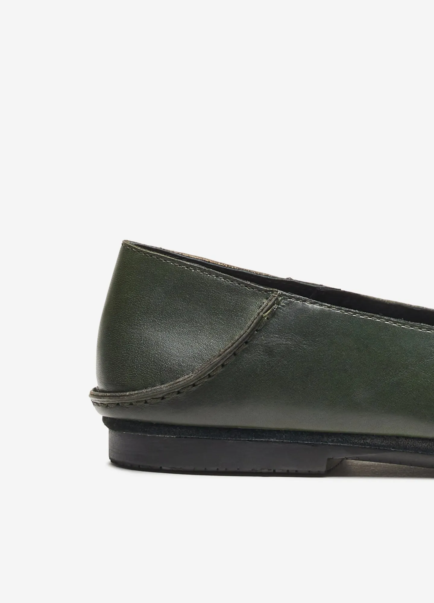 Soft Slip On Loafer Dark Green