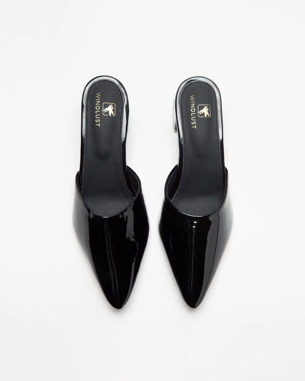 Solid Black Mule
