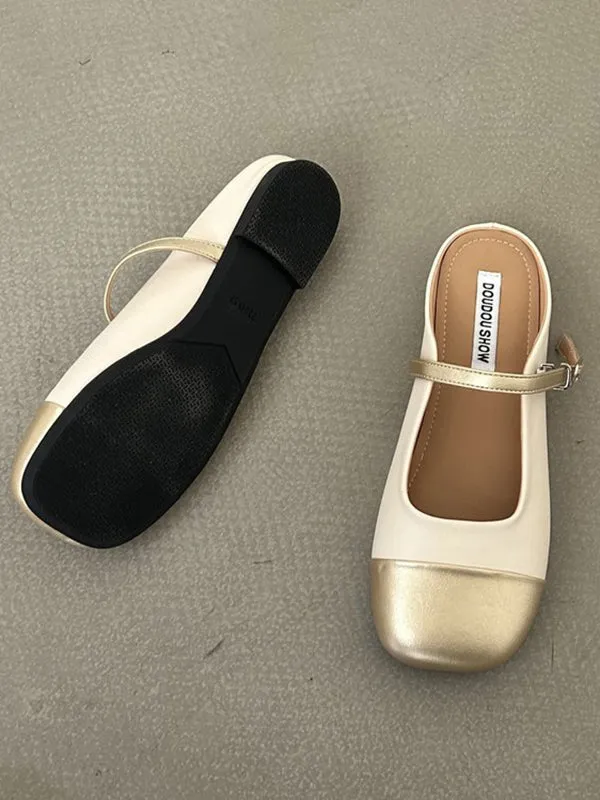 Square-Toe Slippers&Mules
