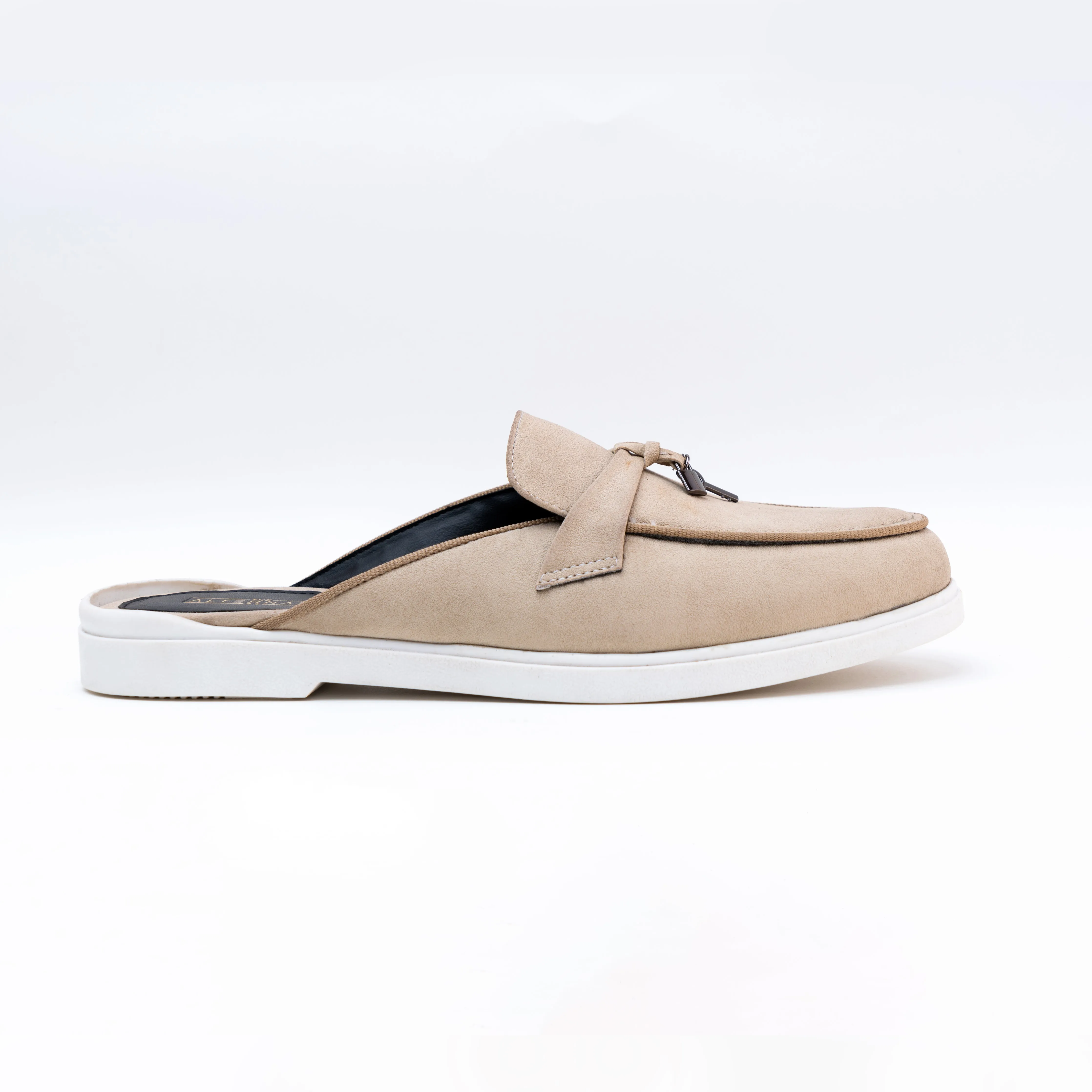 SUEDE MULE - BEIGE