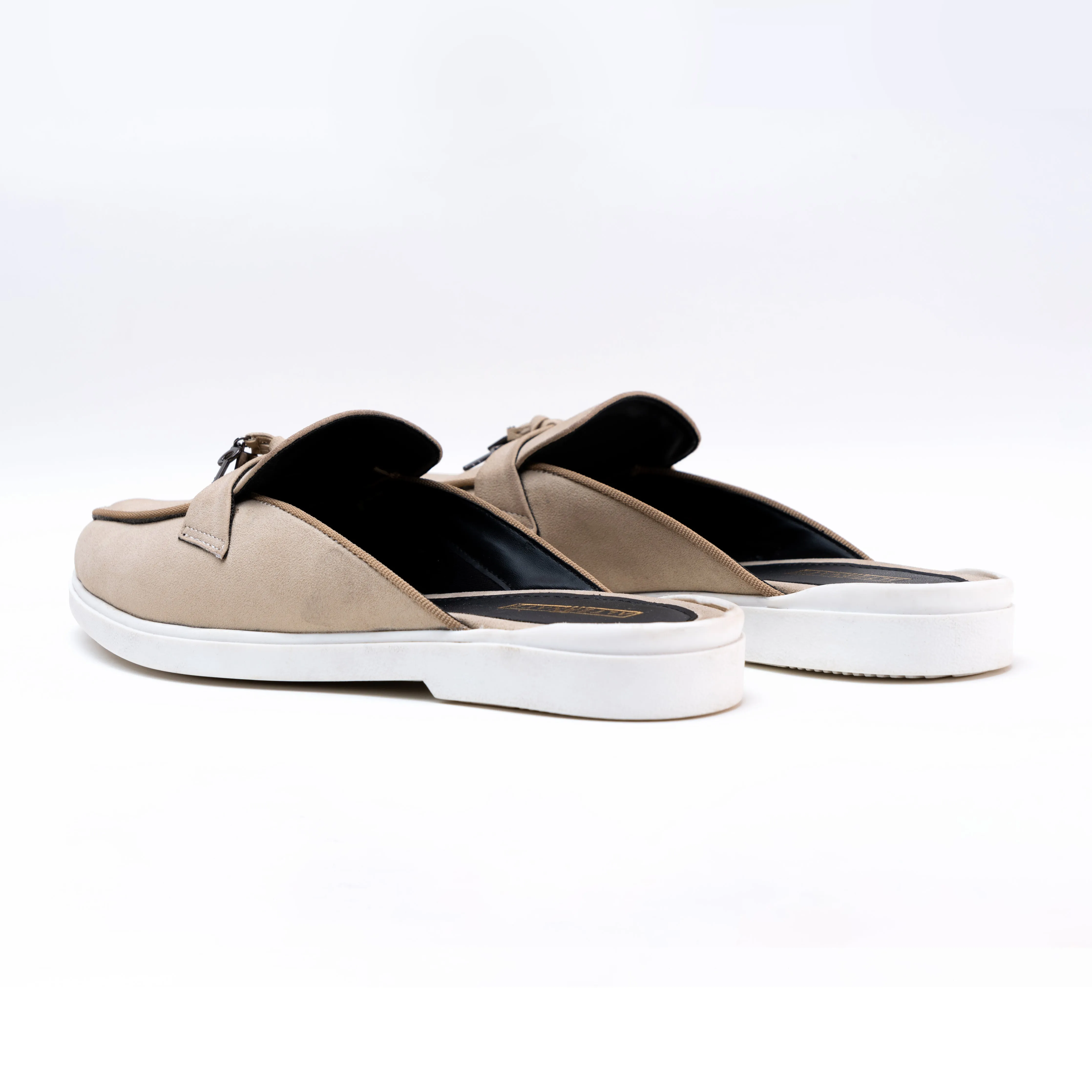 SUEDE MULE - BEIGE