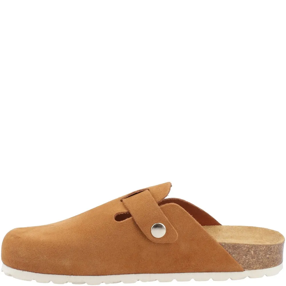 Tan Bailey Closed Toe Mules