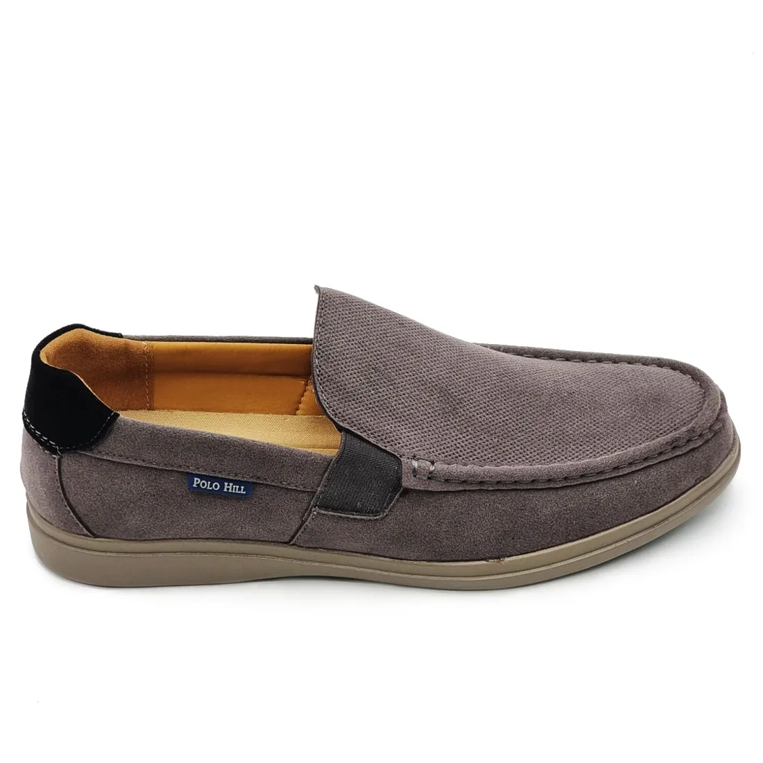 Textured Vamp Slip On Loafers