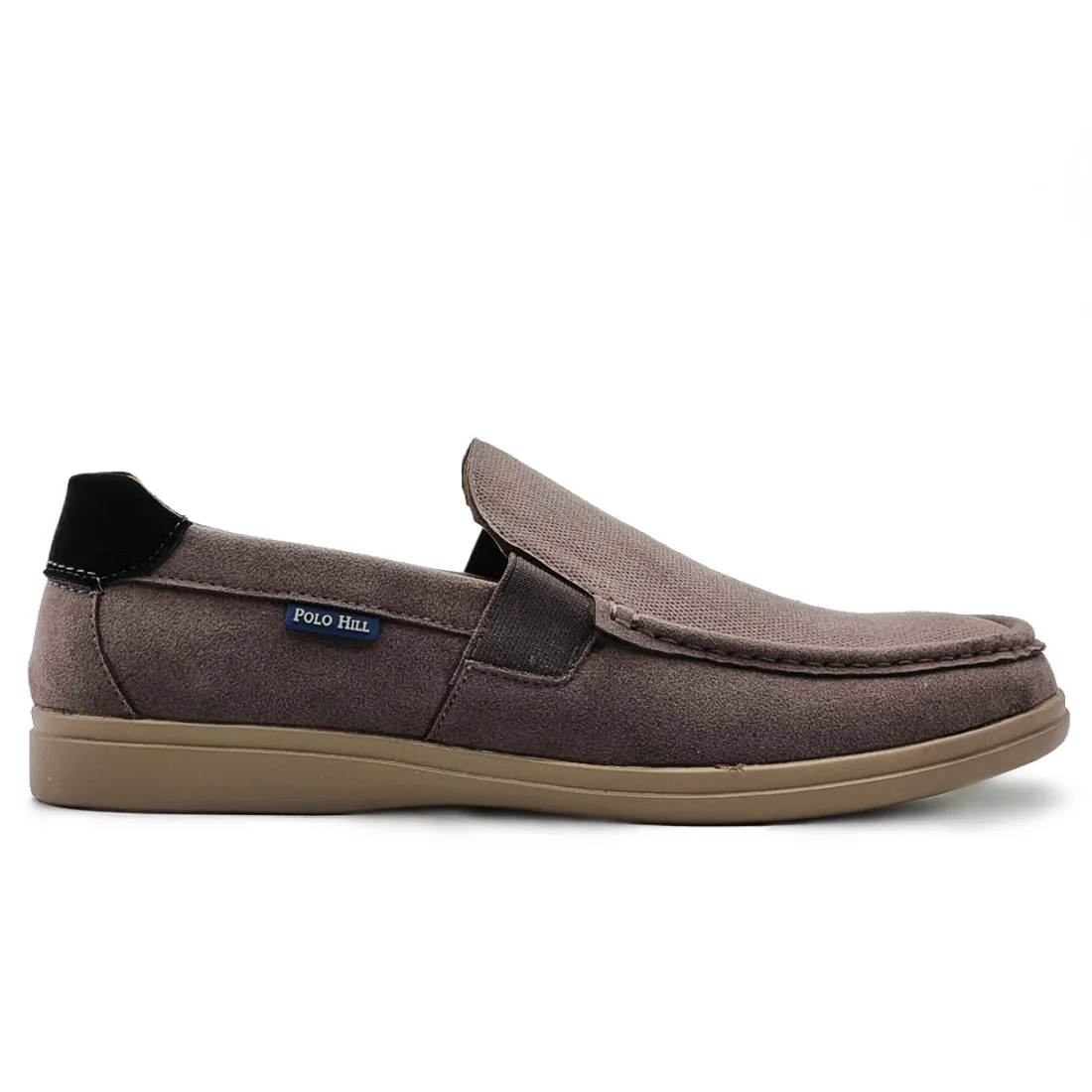 Textured Vamp Slip On Loafers
