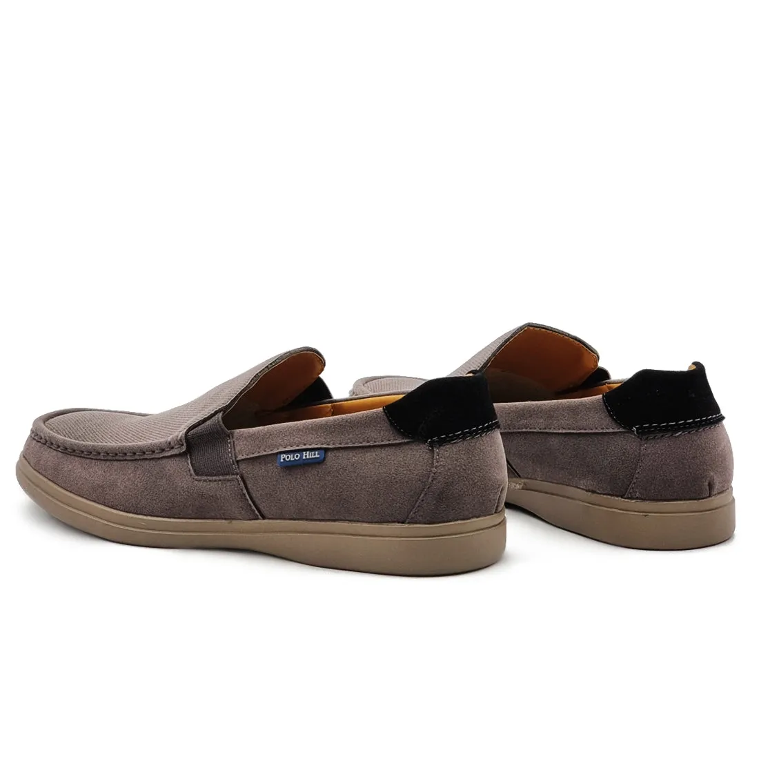 Textured Vamp Slip On Loafers