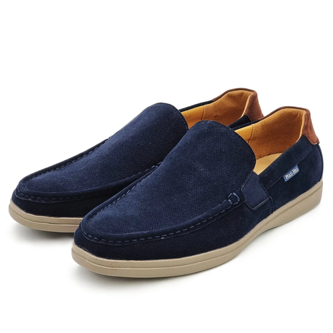 Textured Vamp Slip On Loafers