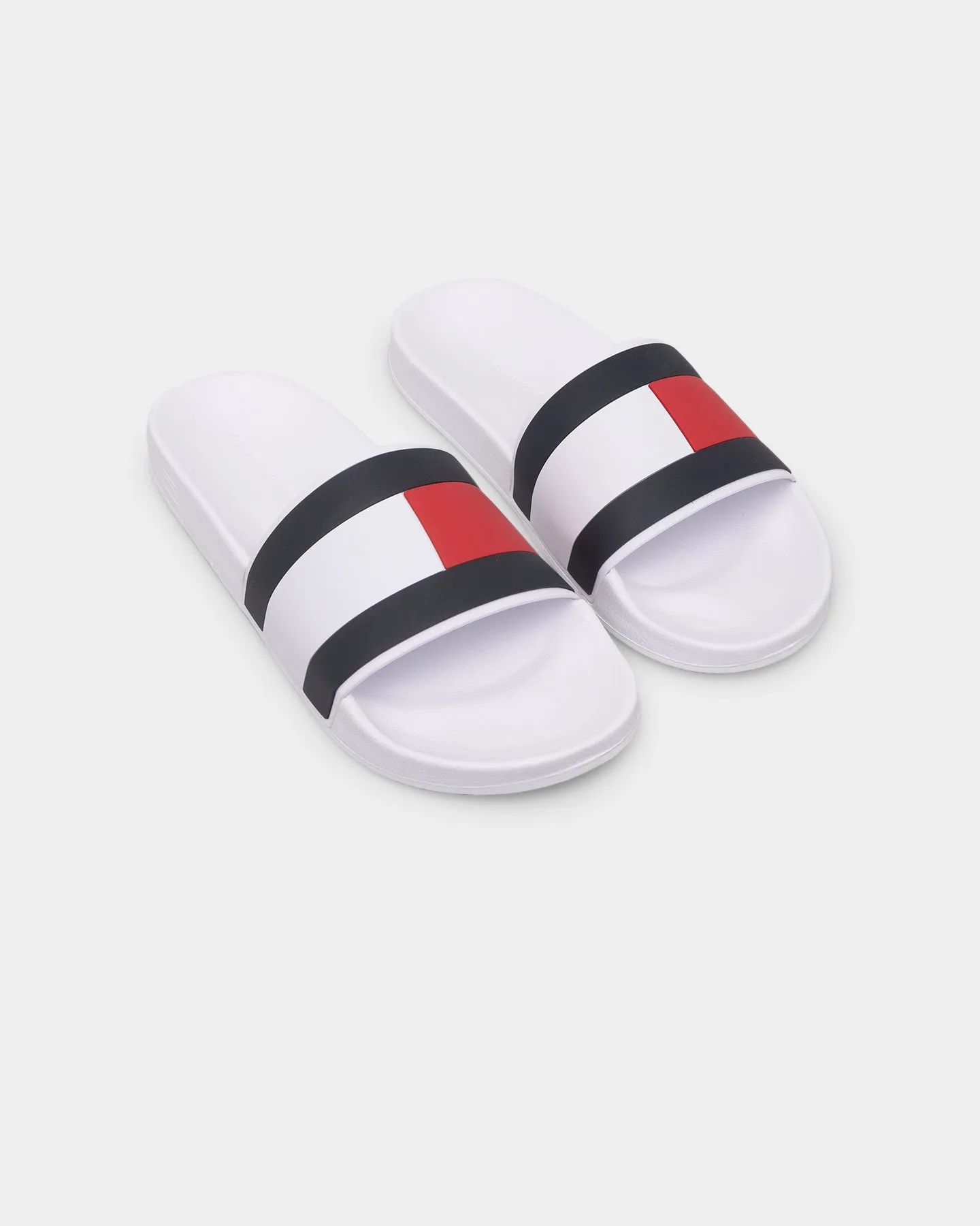 Tommy Jeans Essential Flag Pool Slides White