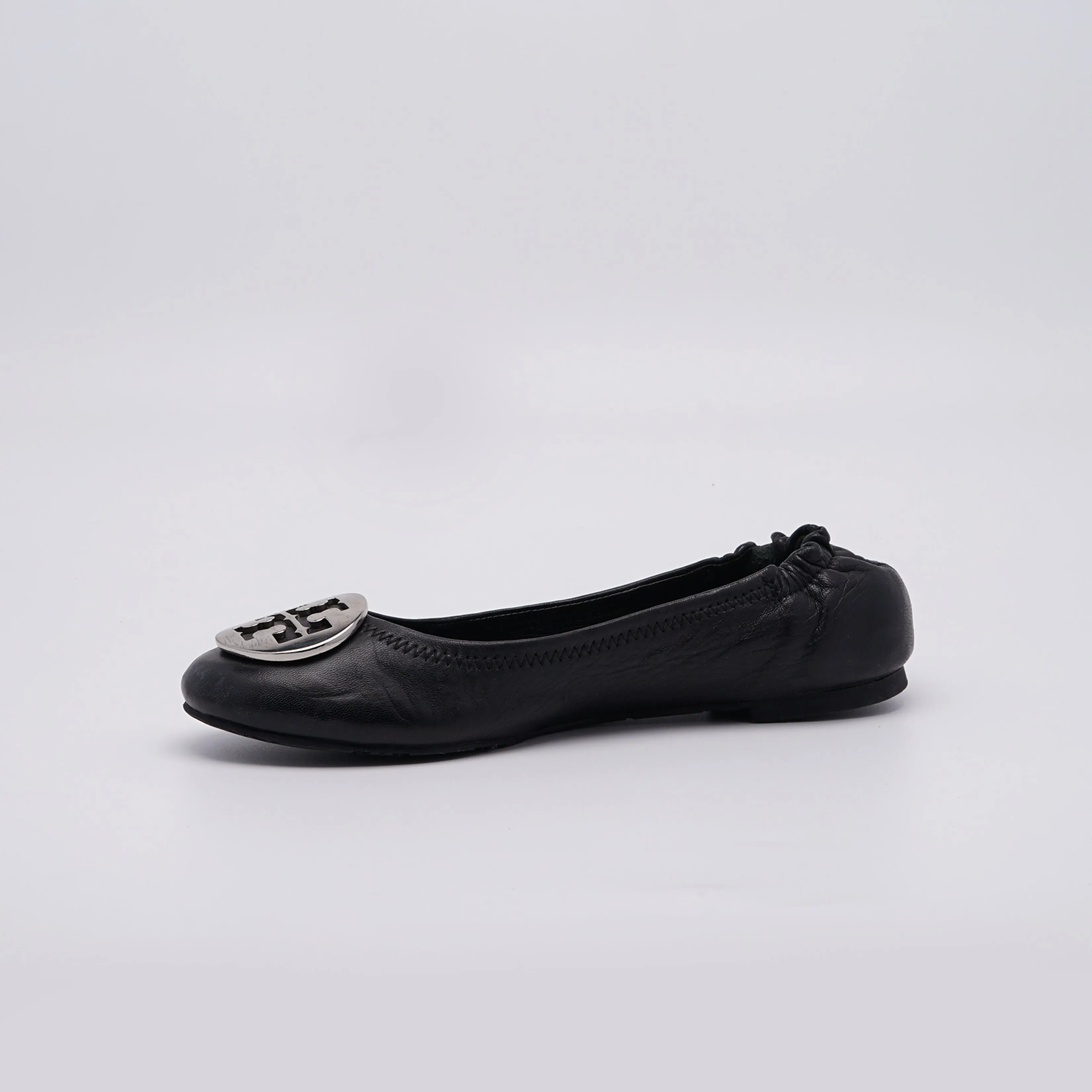 Tory Burch Reva Leather Ballet Pumps