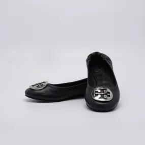 Tory Burch Reva Leather Ballet Pumps
